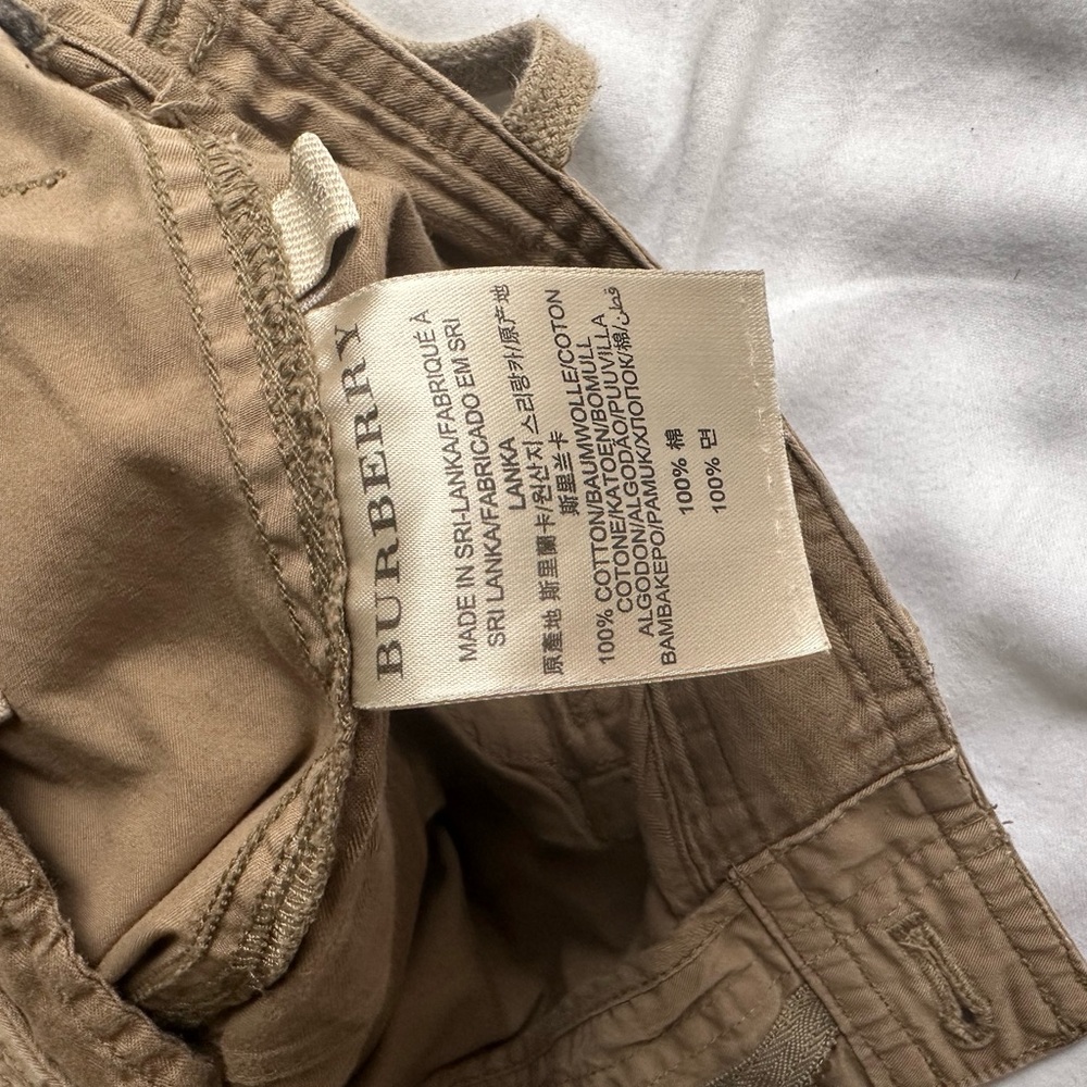 Burberry Beige Cargo Shorts